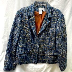 Lana sports wool/polyester blazer two pocket ladies sz 20